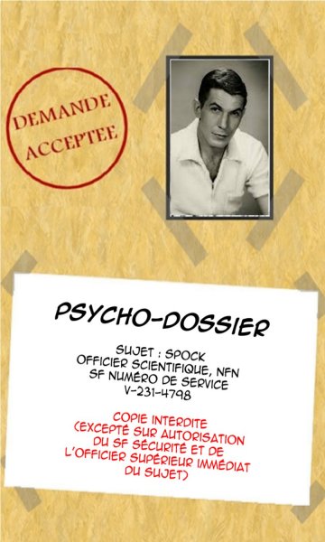 Psycho-dossier Spock.