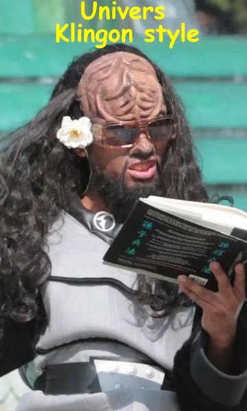 Klingon style.